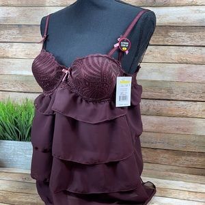 Sexy Lingerie 2 piece Teddy and Thong Size Medium